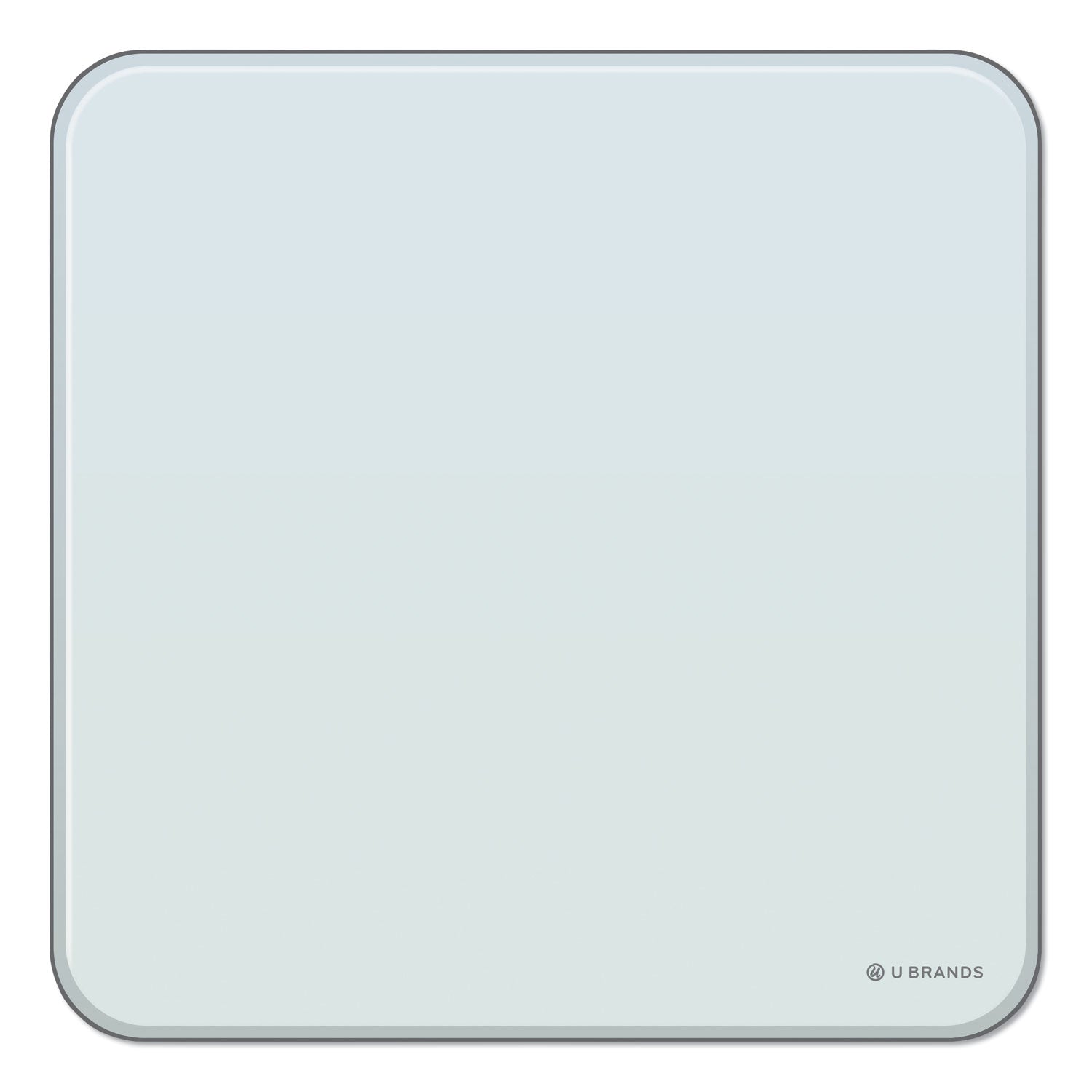 U Brands Cubicle Glass Dry Erase Board, 12 x 12, White Surface (3690U0001)