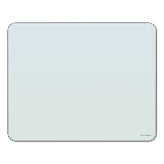 U Brands Cubicle Glass Dry Erase Board, 20 x 16, White Surface (3689U0001)