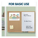 Quartet Bulletin/Dry-Erase Board, Melamine/Cork, 48 x 36, Brown/White Surface, Oak Finish Frame (S554)