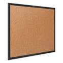 Quartet Classic Series Cork Bulletin Board, 48 x 36, Tan Surface, Black Aluminum Frame (2304B)