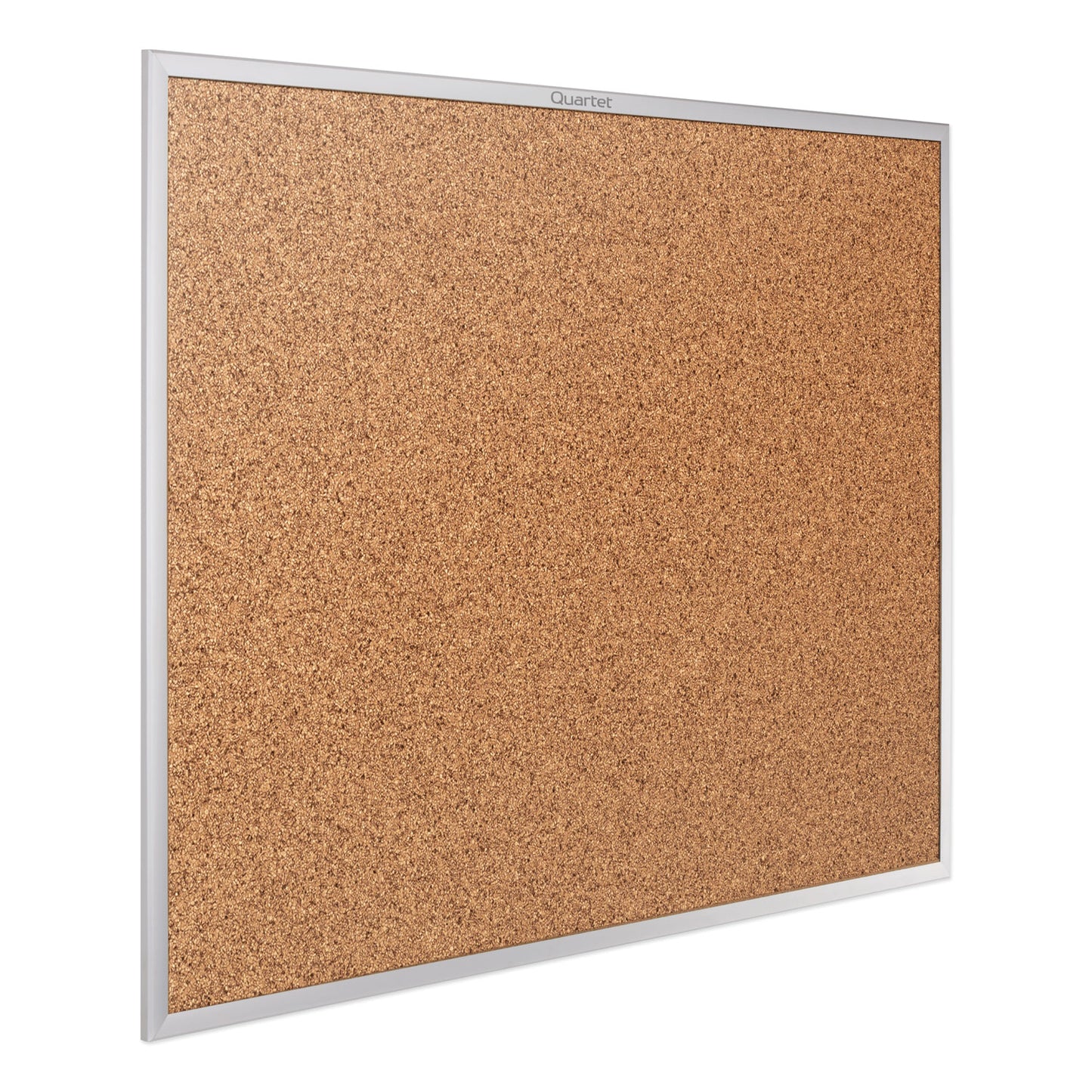 Quartet Classic Series Cork Bulletin Board, 24 x 18, Tan Surface, Silver Aluminum Frame (2301)