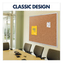 Quartet Classic Series Cork Bulletin Board, 24 x 18, Tan Surface, Silver Aluminum Frame (2301)