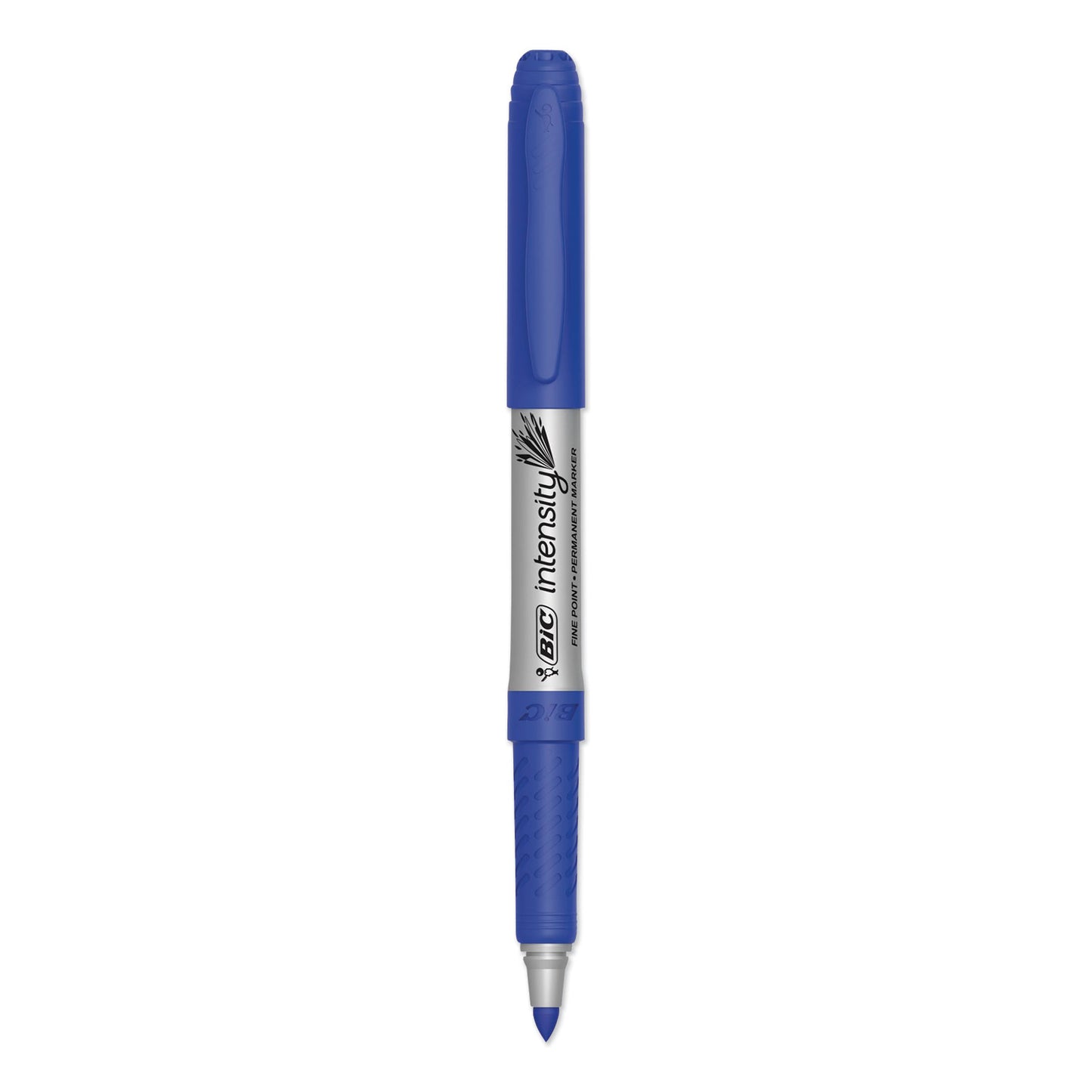 BIC Intensity Fine Tip Permanent Marker, Fine Bullet Tip, Deep Sea Blue, Dozen (GPM11BE)