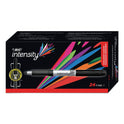BIC Intensity Fine Tip Permanent Marker Value Pack, Fine Bullet Tip, Black, 24/Pack (GPM241BK)