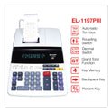 Sharp EL1197PIII Two-Color Printing Desktop Calculator, Black/Red Print, 4.5 Lines/Sec