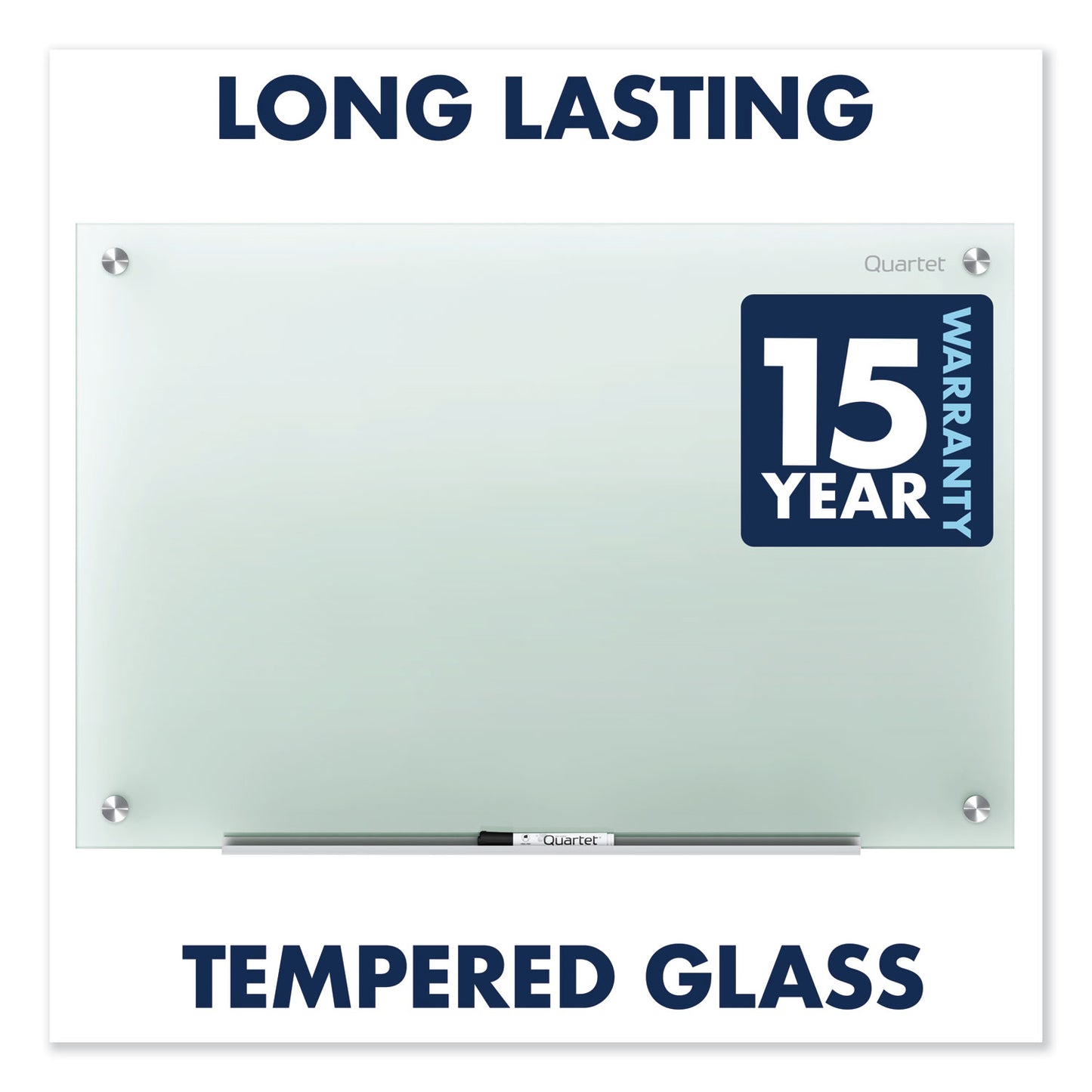 Quartet Infinity Glass Marker Board, 24 x 18, Frosted Surface (G2418F)