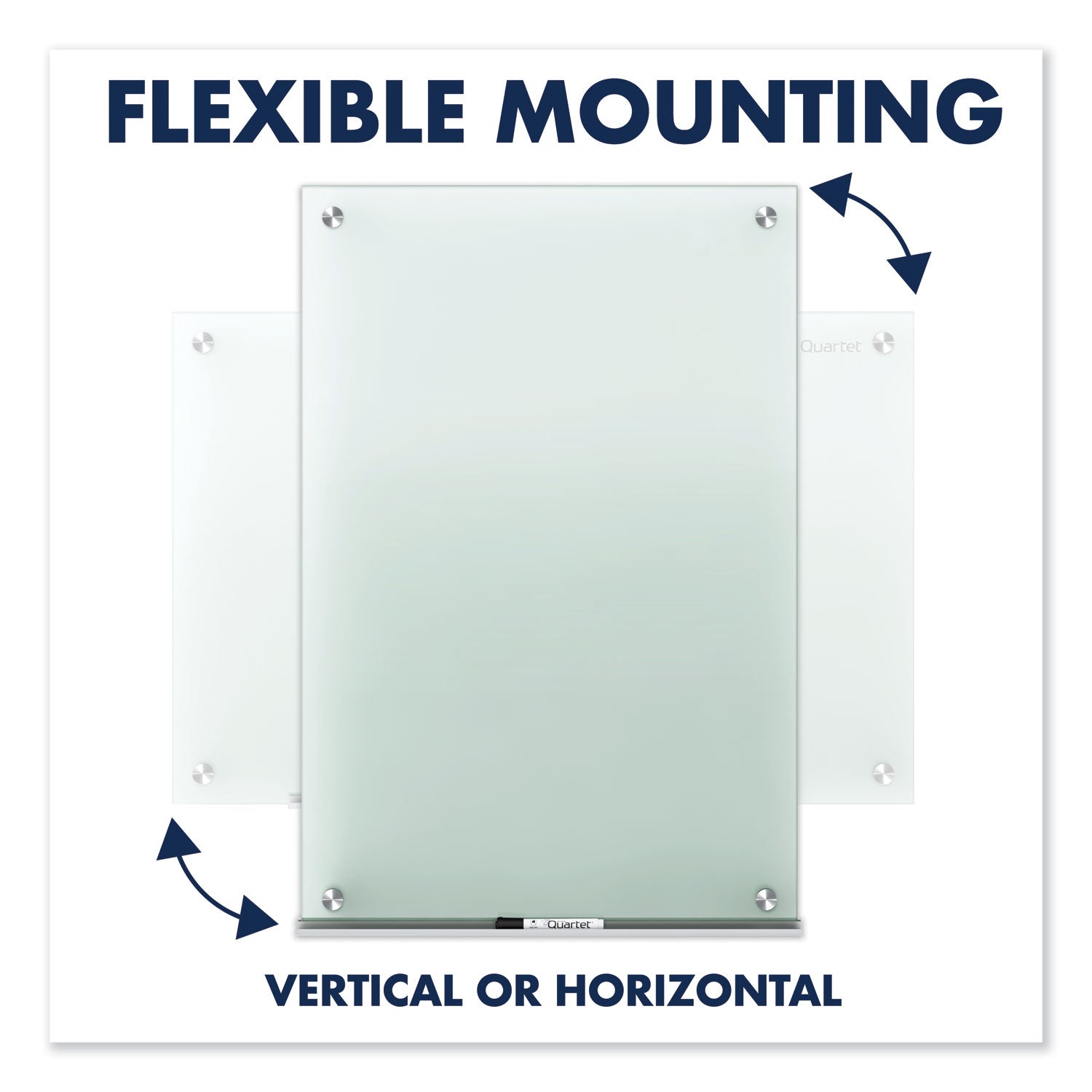 Quartet Infinity Glass Marker Board, 24 x 18, Frosted Surface (G2418F)