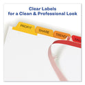 Avery Print and Apply Index Maker Clear Label Dividers, 8-Tab, Color Tabs, 11 x 8.5, White, Traditional Color Tabs, 1 Set (11407)