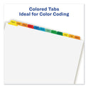 Avery Print and Apply Index Maker Clear Label Dividers, 12-Tab, Color Tabs, 11 x 8.5, White, 5 Sets (11405)