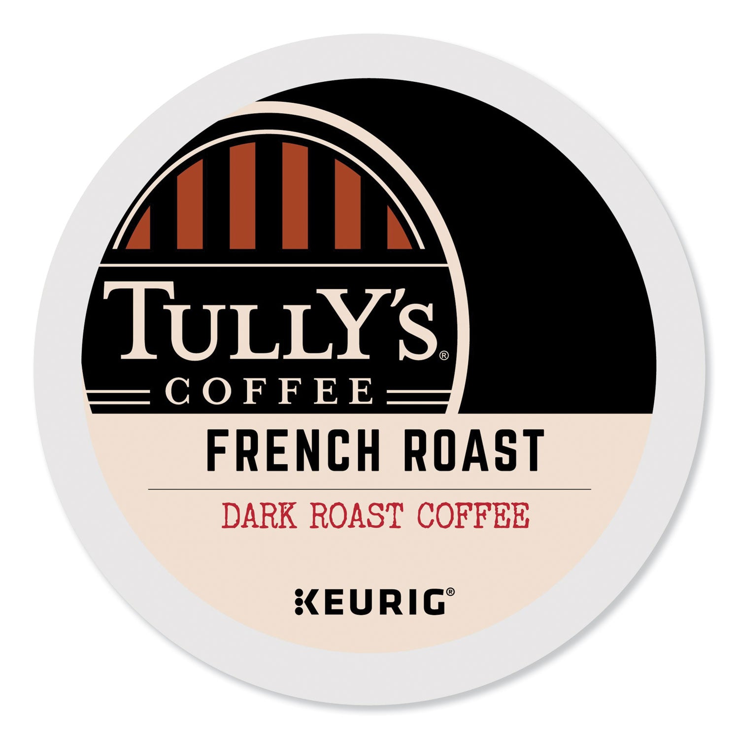 Tully's Coffee French Roast Coffee K-Cups, 96/Carton (192619CT)