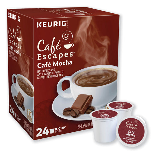 Keurig Cafe Escapes Mocha K-Cups, 24/Box (6803)