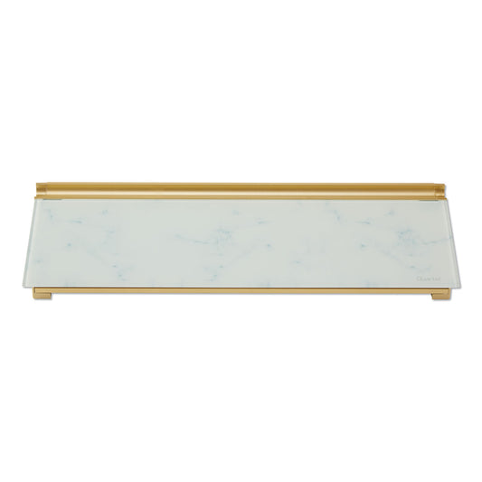 Quartet Glass Dry Erase Desktop Computer Pad, 18 x 6, Marble Surface (GDP186M)