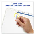 Avery Print and Apply Index Maker Clear Label Dividers, 3-Tab, White Tabs, 11 x 8.5, White, 5 Sets (11435)