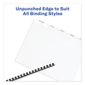 Avery Print and Apply Index Maker Clear Label Unpunched Dividers, 5-Tab, 11 x 8.5, White, 5 Sets (11431)