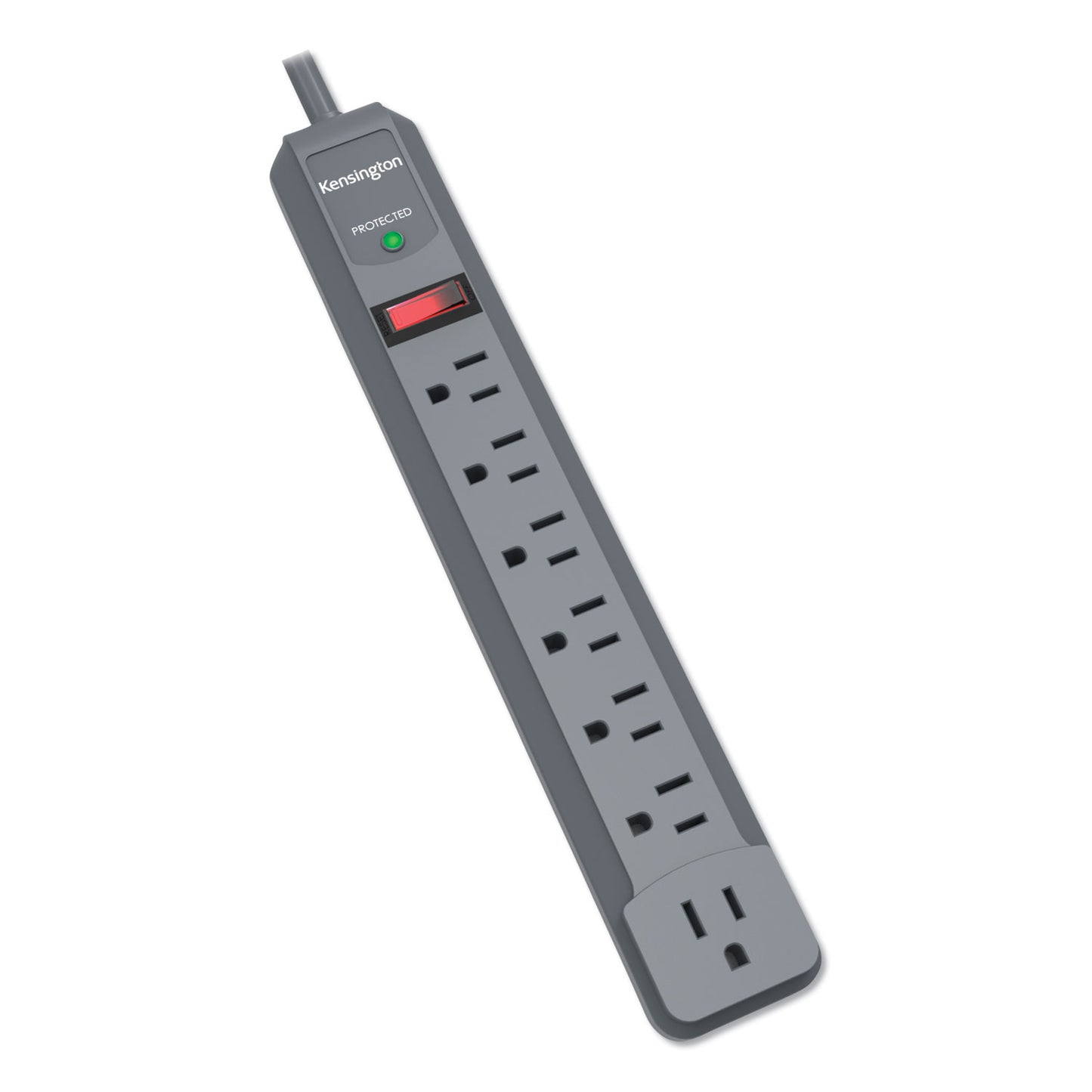 Kensington Guardian Premium Surge Protector, 7 AC Outlets, 6 ft Cord, 540 J, Gray (38217)