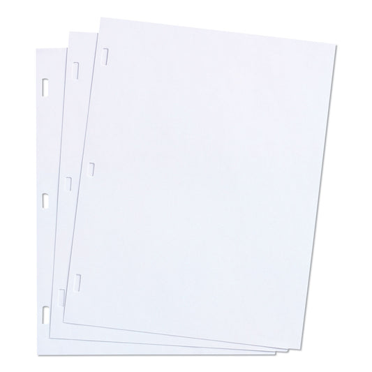 Wilson Jones Ledger Sheets for Corporation and Minute Book, 11 x 8.5, White, Loose Sheet, 100/Box (90310)