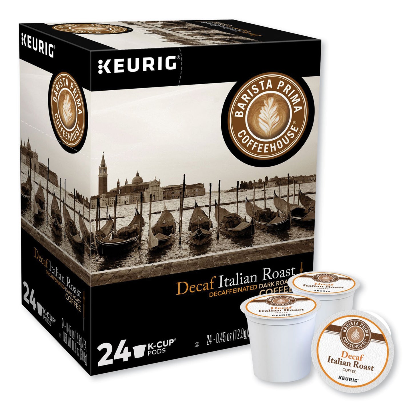 Keurig Decaf Italian Roast Coffee K-Cups, 24/Box (8506)