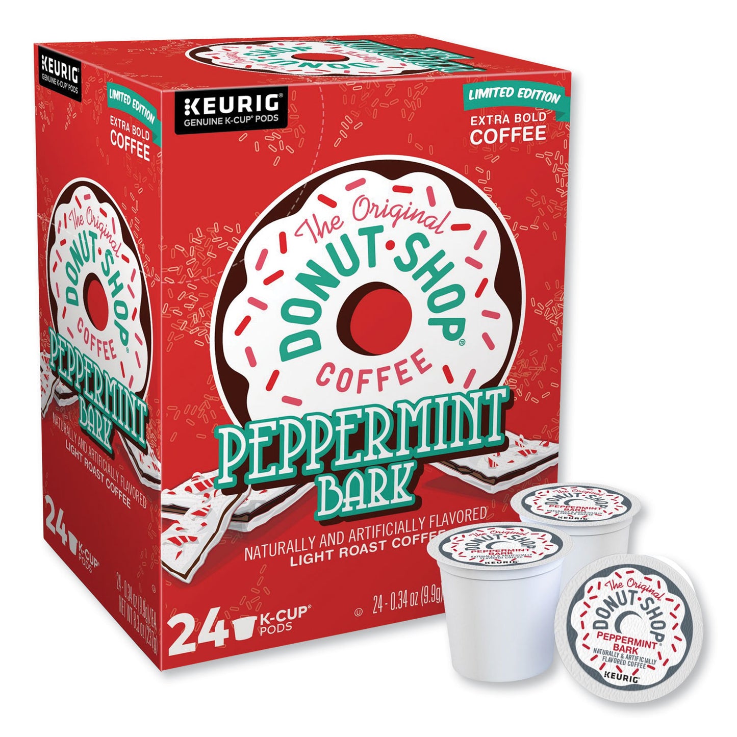 The Original Donut Shop Peppermint Bark K-Cup Pods, 24/Box (7428)