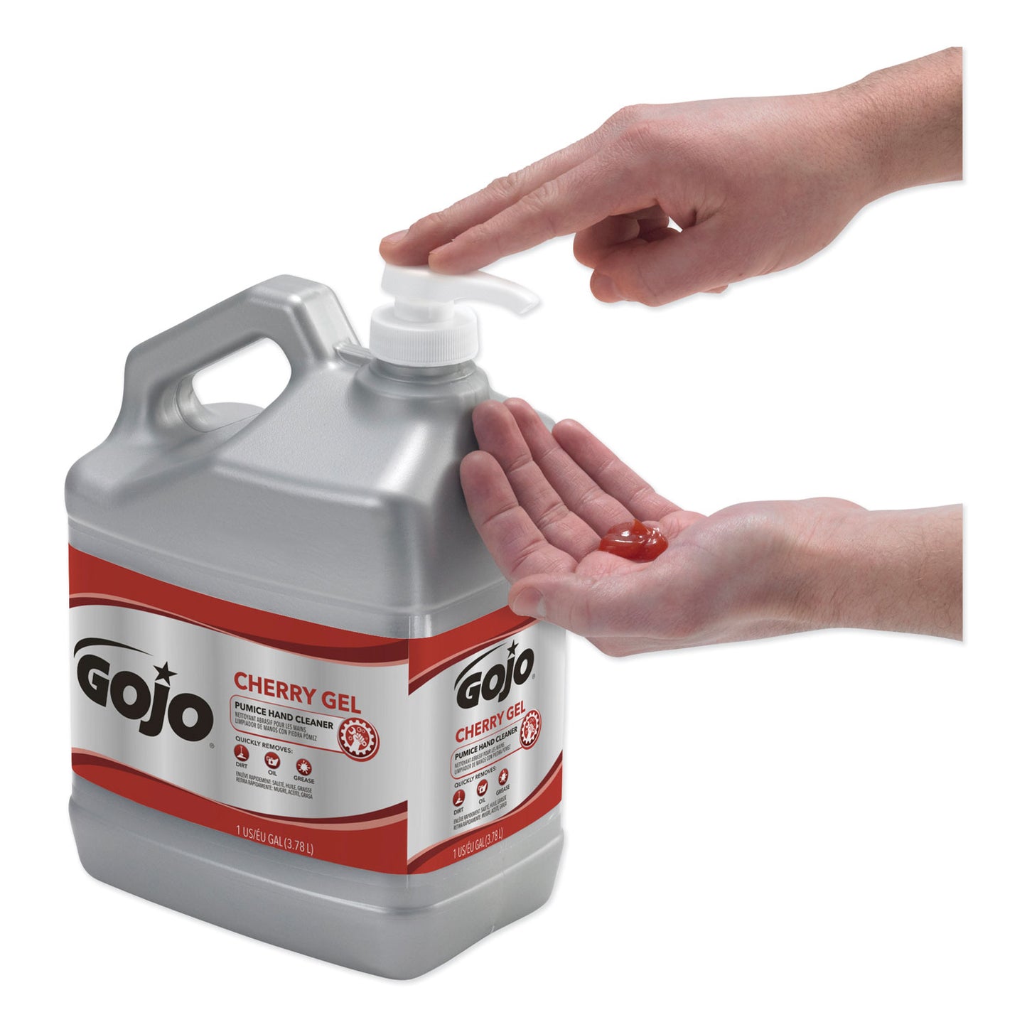 GOJO Cherry Gel Pumice Hand Cleaner, Cherry Scent, 1 gal (235802EA)