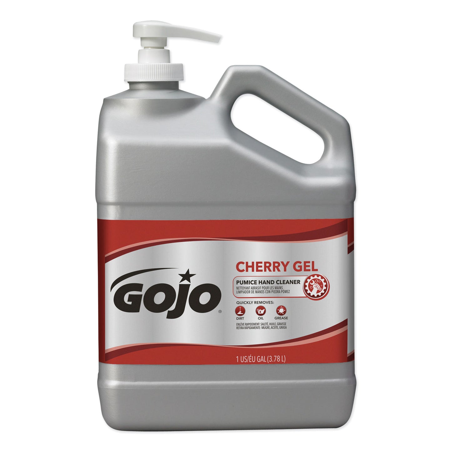 GOJO Cherry Gel Pumice Hand Cleaner, Cherry Scent, 1 gal (235802EA)