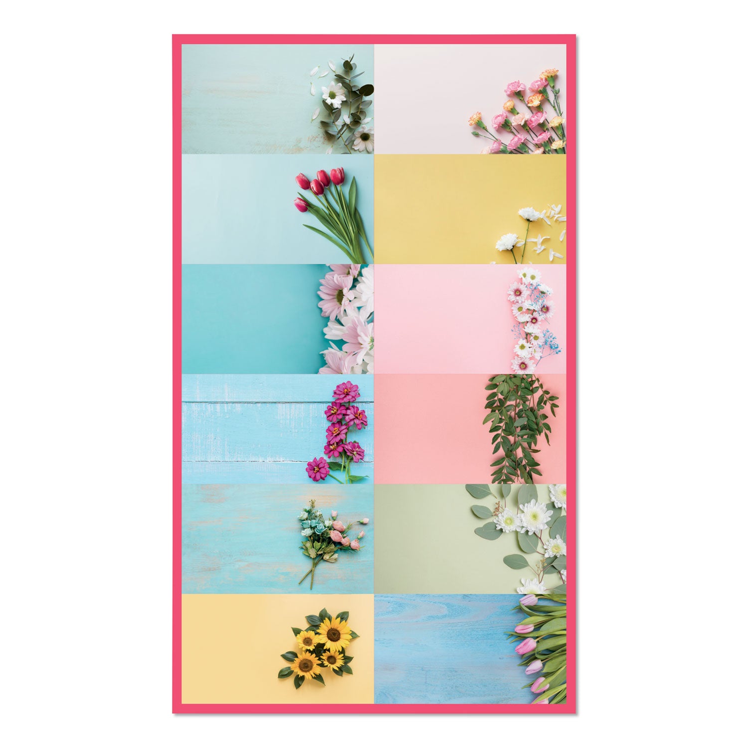 Blueline Romantic Wall Calendar, Floral Photography, 12 x 17, White/Multicolor Sheets, 12-Month (Jan to Dec): 2025 (C173122)