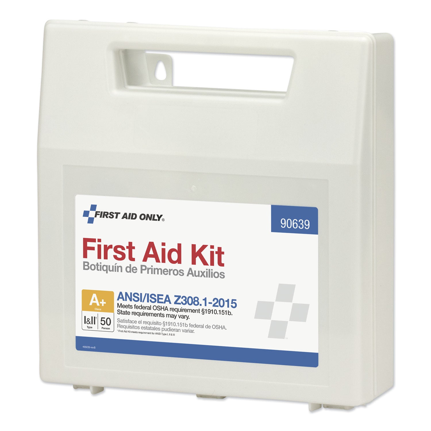 First Aid Only ANSI Class A+ First Aid Kit for 50 People, 183 Pieces, Plastic Case (90639)