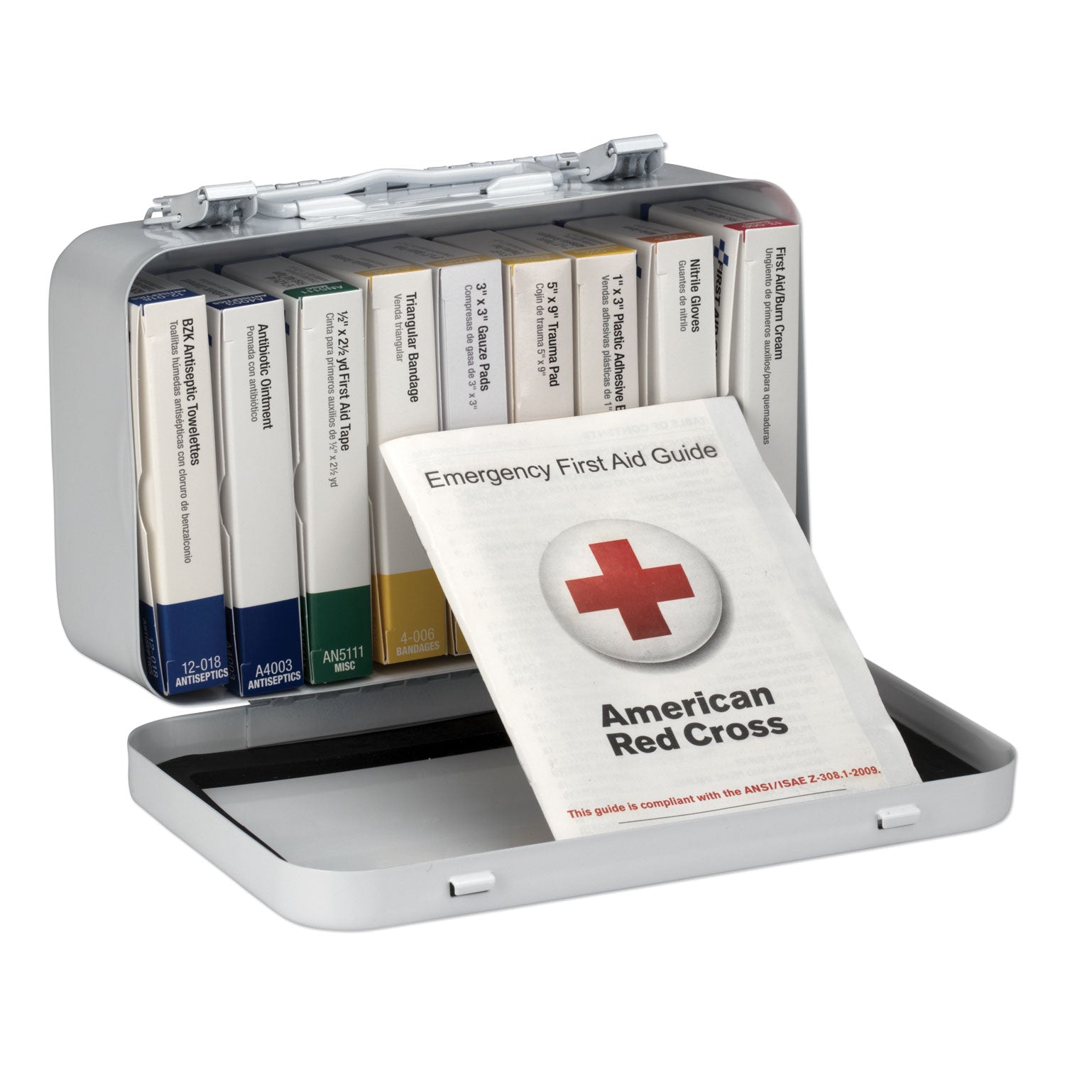 First Aid Only Unitized First Aid Kit for 10 People, 65 Pieces, OSHA/ANSI, Metal Case (240AN)