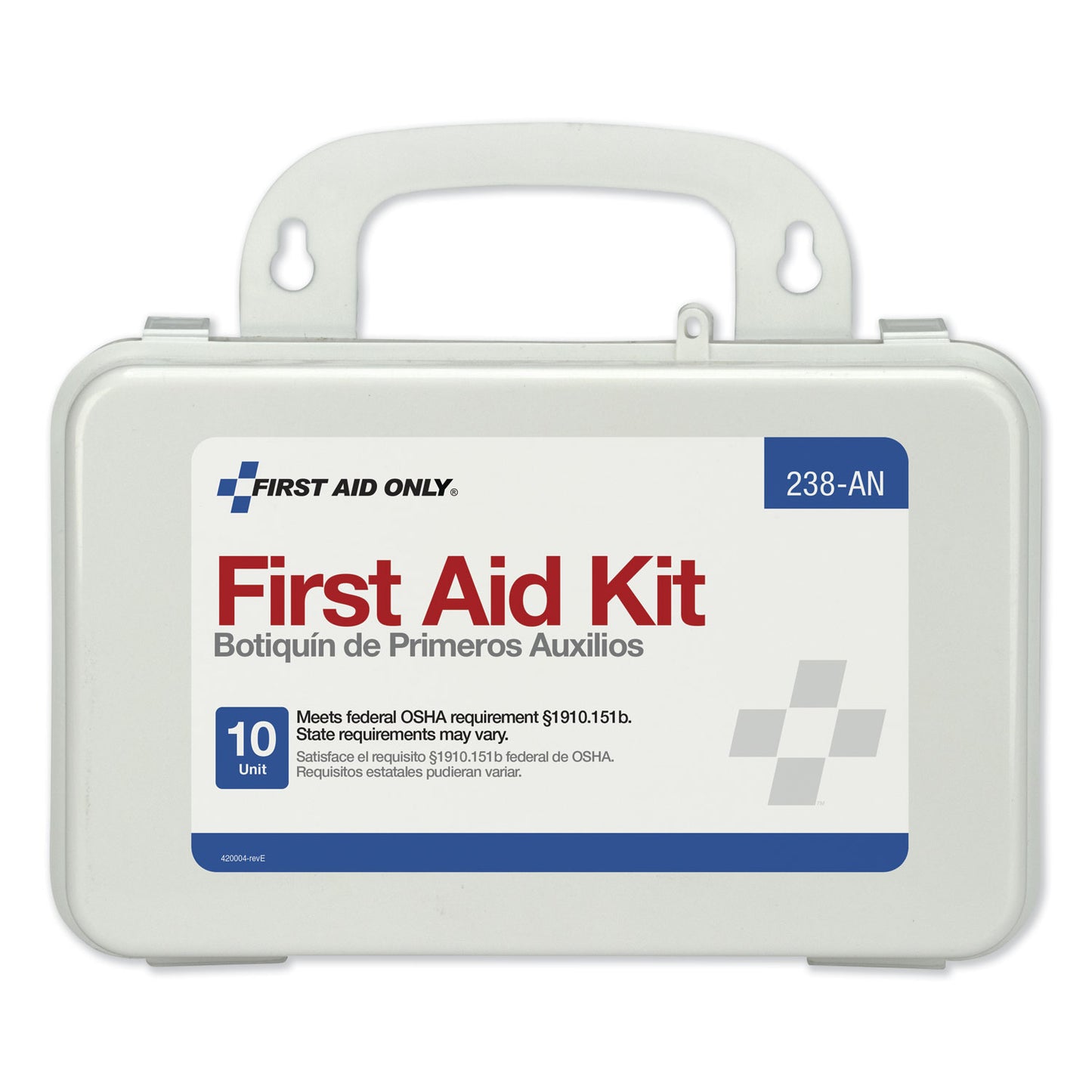 First Aid Only ANSI-Compliant First Aid Kit, 64 Pieces, Plastic Case (238AN)