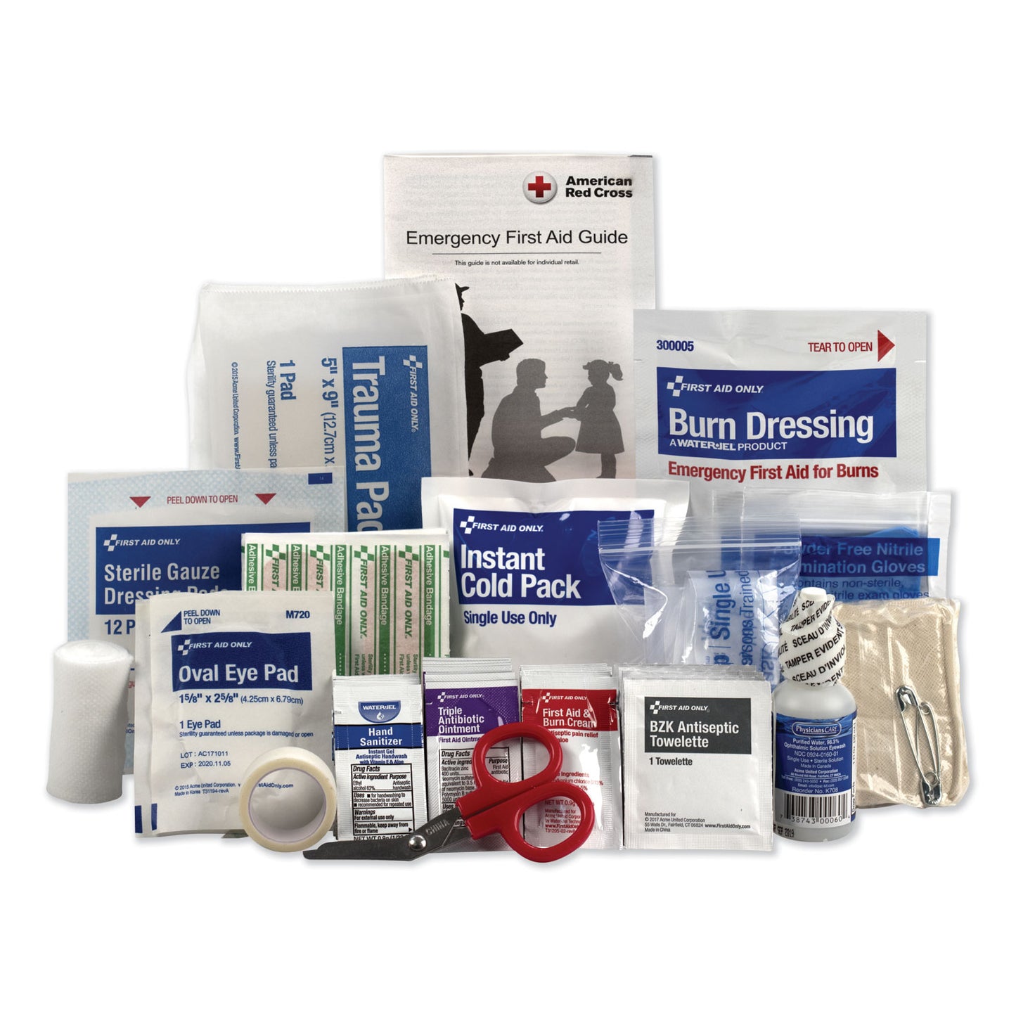 First Aid Only 10 Person ANSI Class A Refill, 71 Pieces (90782)