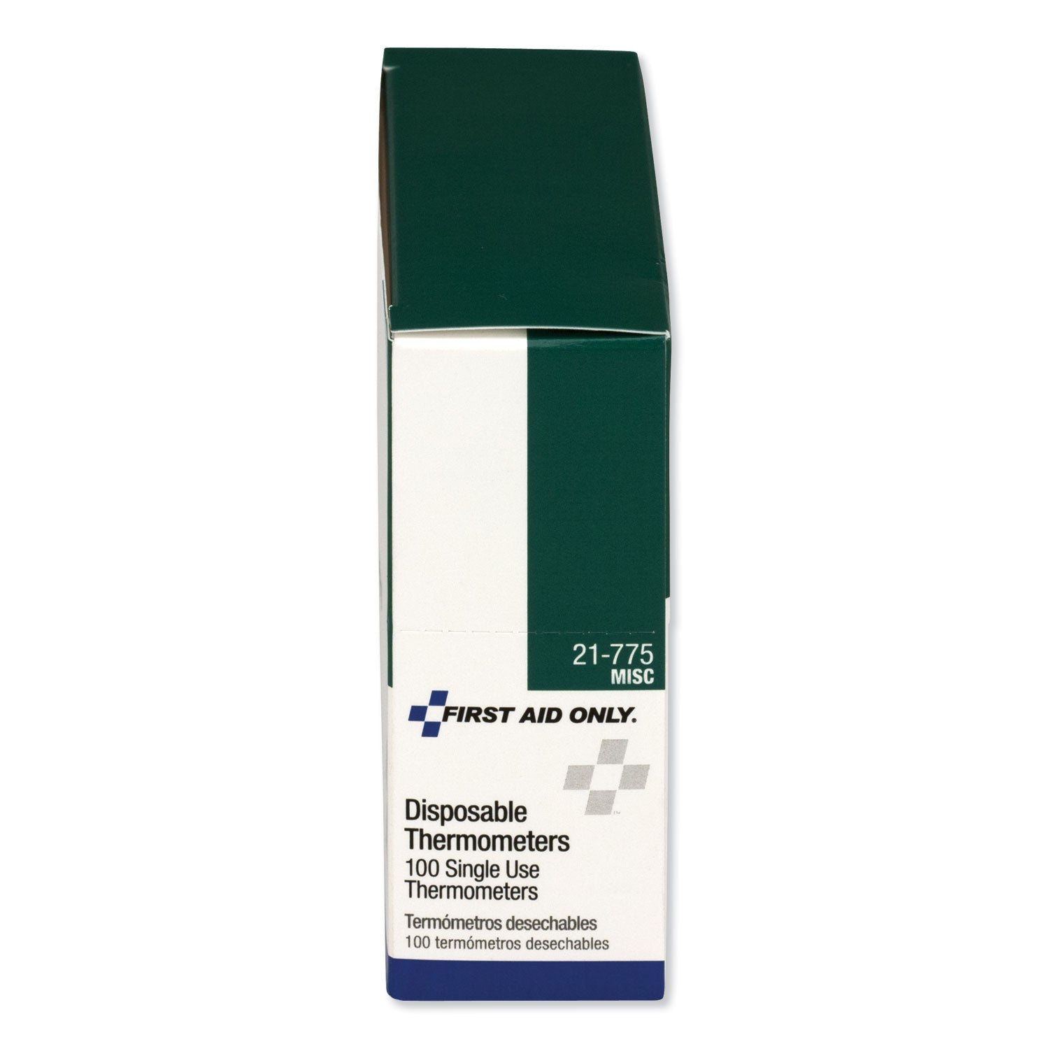 First Aid Only Disposable Forehead Thermometer, Dot-Matrix Phase Change,100/Box (21775)