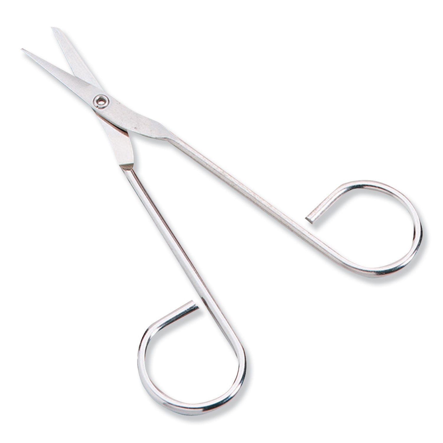 First Aid Only Scissors, 4.5" Long, Straight Nickel Handle (FAE6004)