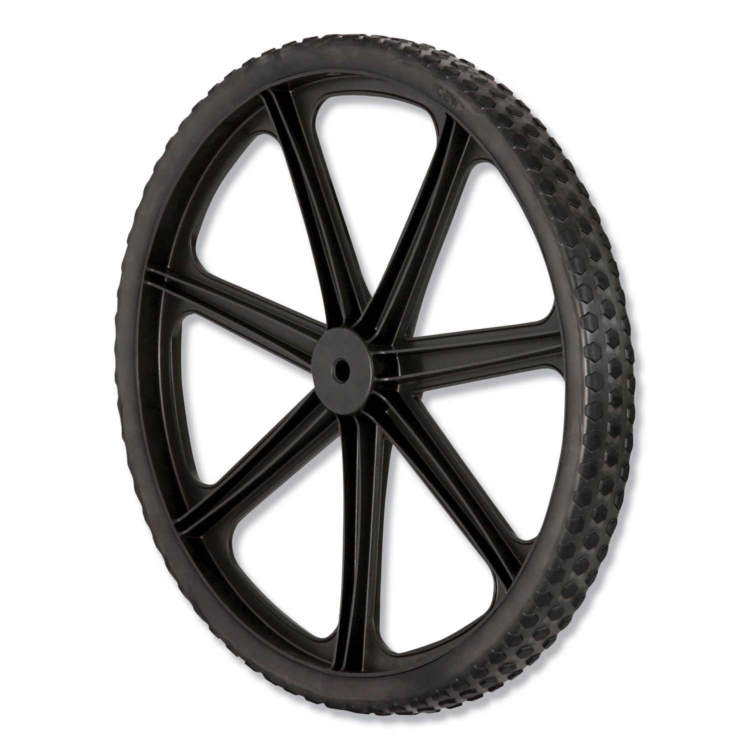 Rubbermaid Commercial Wheel for 5642, 5642-61 Big Wheel Cart, 20" Wheel, Black (M1564200)