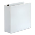 Universal Deluxe Easy-to-Open D-Ring View Binder, 3 Rings, 4" Capacity, 11 x 8.5, White (30754)