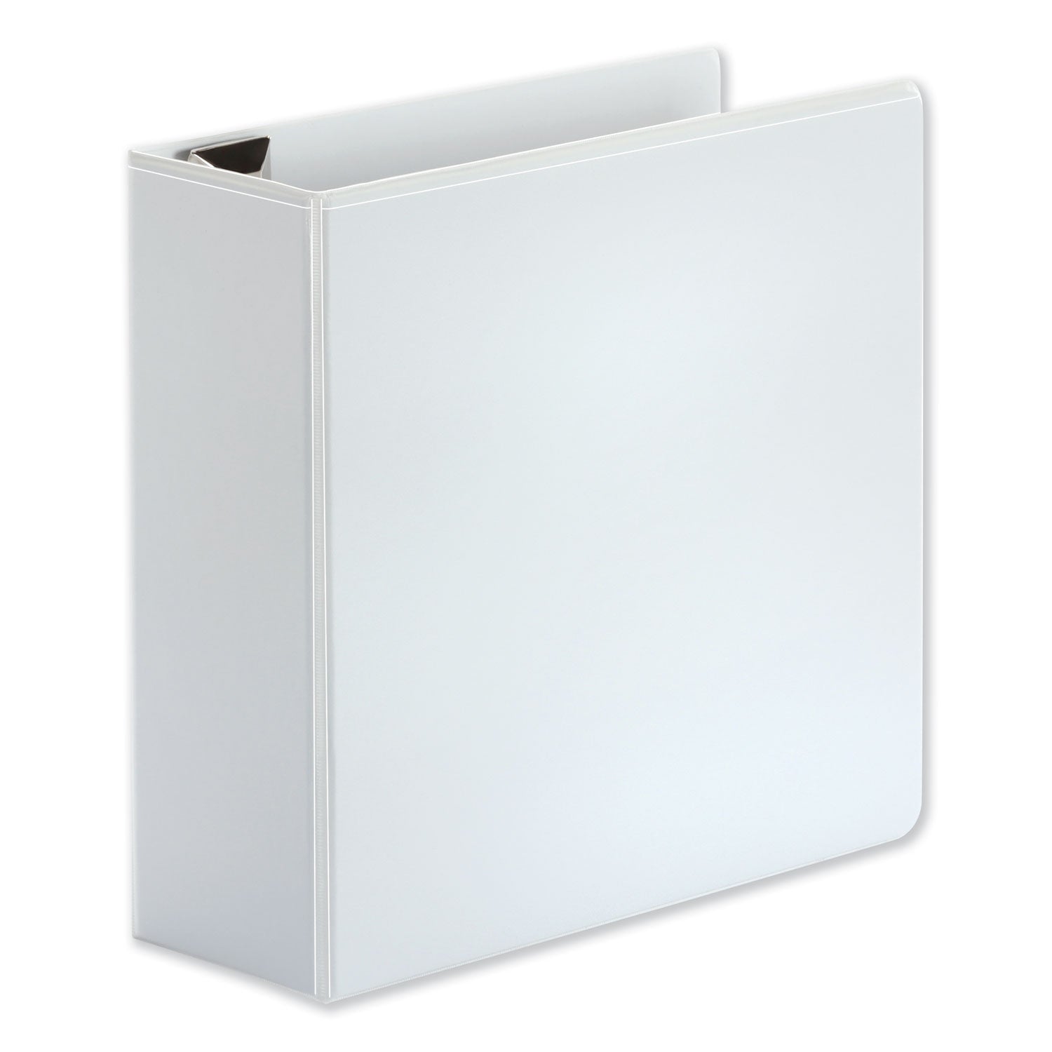 Universal Deluxe Easy-to-Open D-Ring View Binder, 3 Rings, 4" Capacity, 11 x 8.5, White (30754)