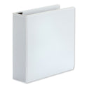 Universal Deluxe Easy-to-Open D-Ring View Binder, 3 Rings, 3" Capacity, 11 x 8.5, White (30752)