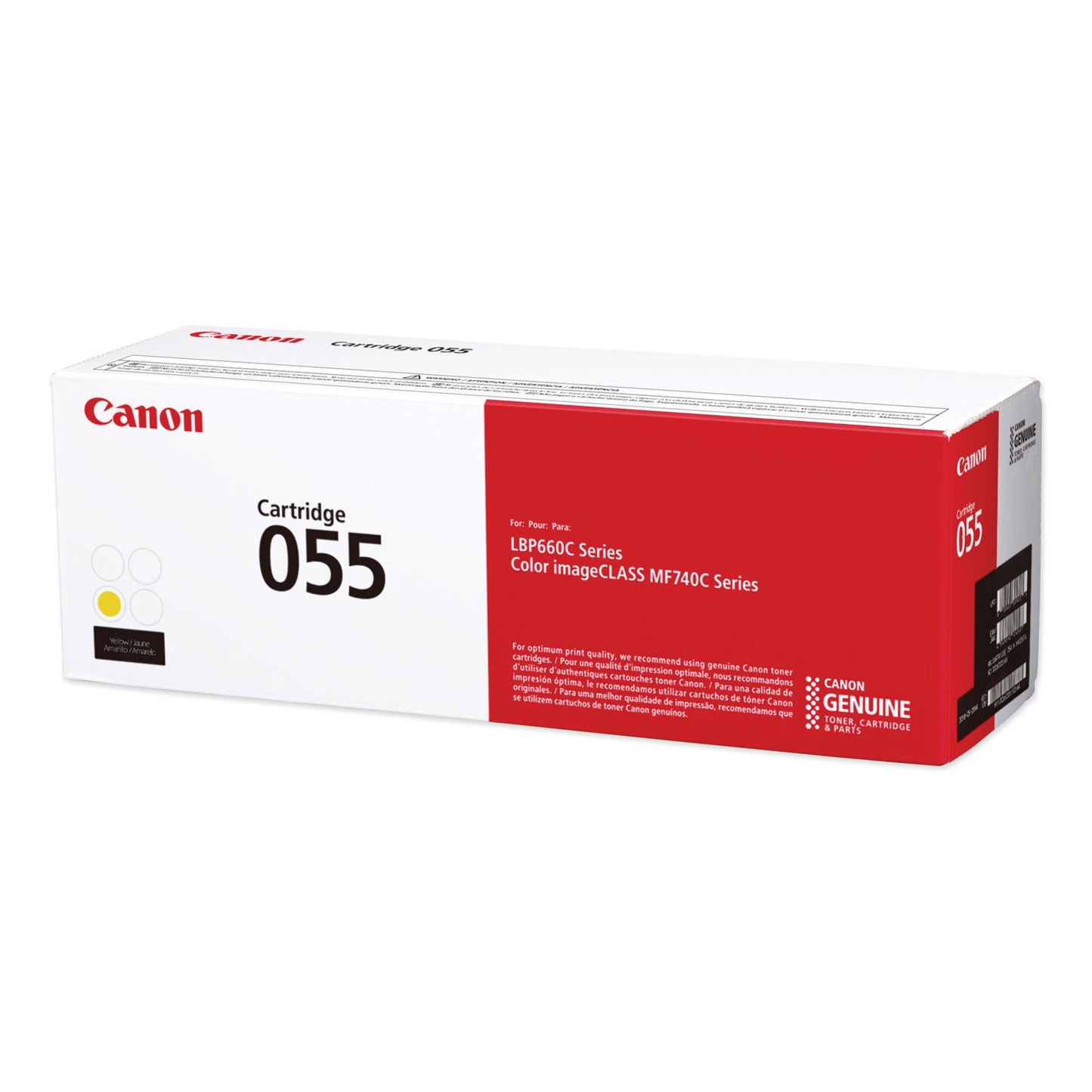 Canon 3013C001 (055) Toner, 2,100 Page-Yield, Yellow