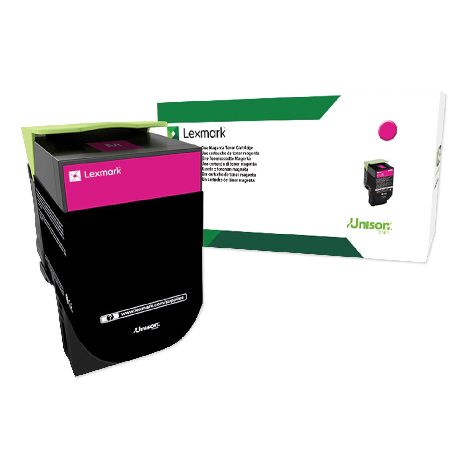 Lexmark 80C0XMG Return Program Extra High-Yield Toner, 4,000 Page-Yield, Magenta, TAA Compliant