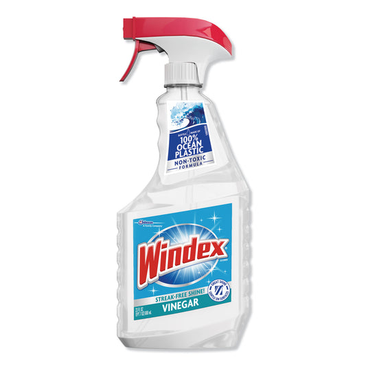 Windex Multi-Surface Vinegar Cleaner, Fresh Clean Scent, 23 oz Spray Bottle (312620EA)