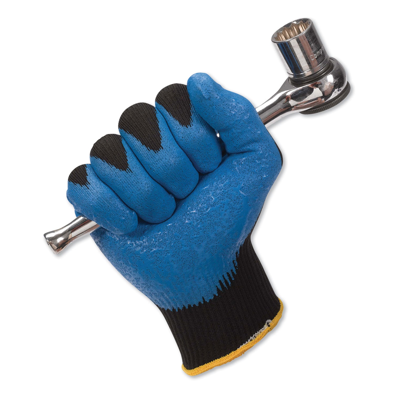 KleenGuard G40 Foam Nitrile Coated Gloves, 240 mm Length, Large/Size 9, Blue, 12 Pairs (40227)