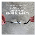 KleenGuard Nemesis Safety Glasses, Black Frame, Clear Lens (25676)