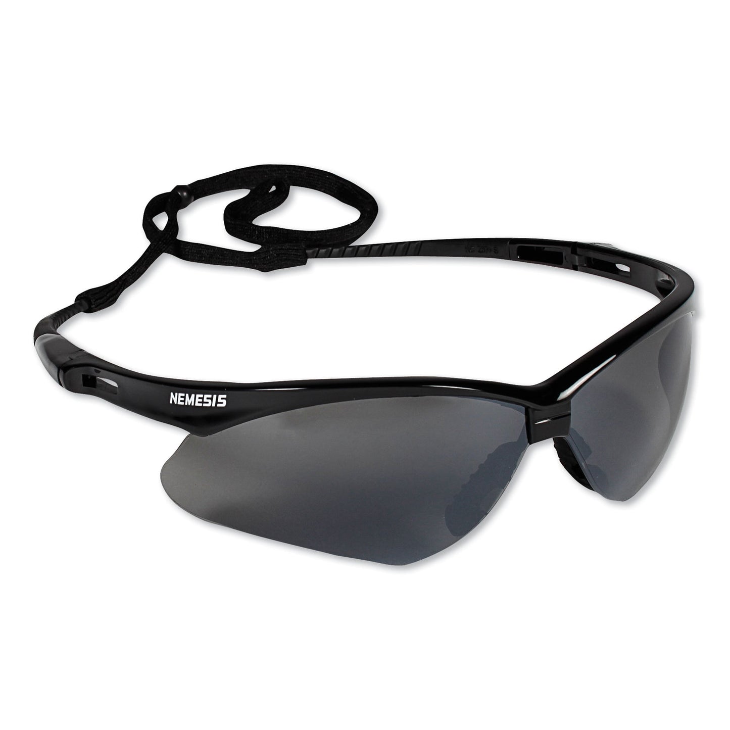 KleenGuard V30 Nemesis Safety Glasses, Black Frame, Smoke Lens (25688)