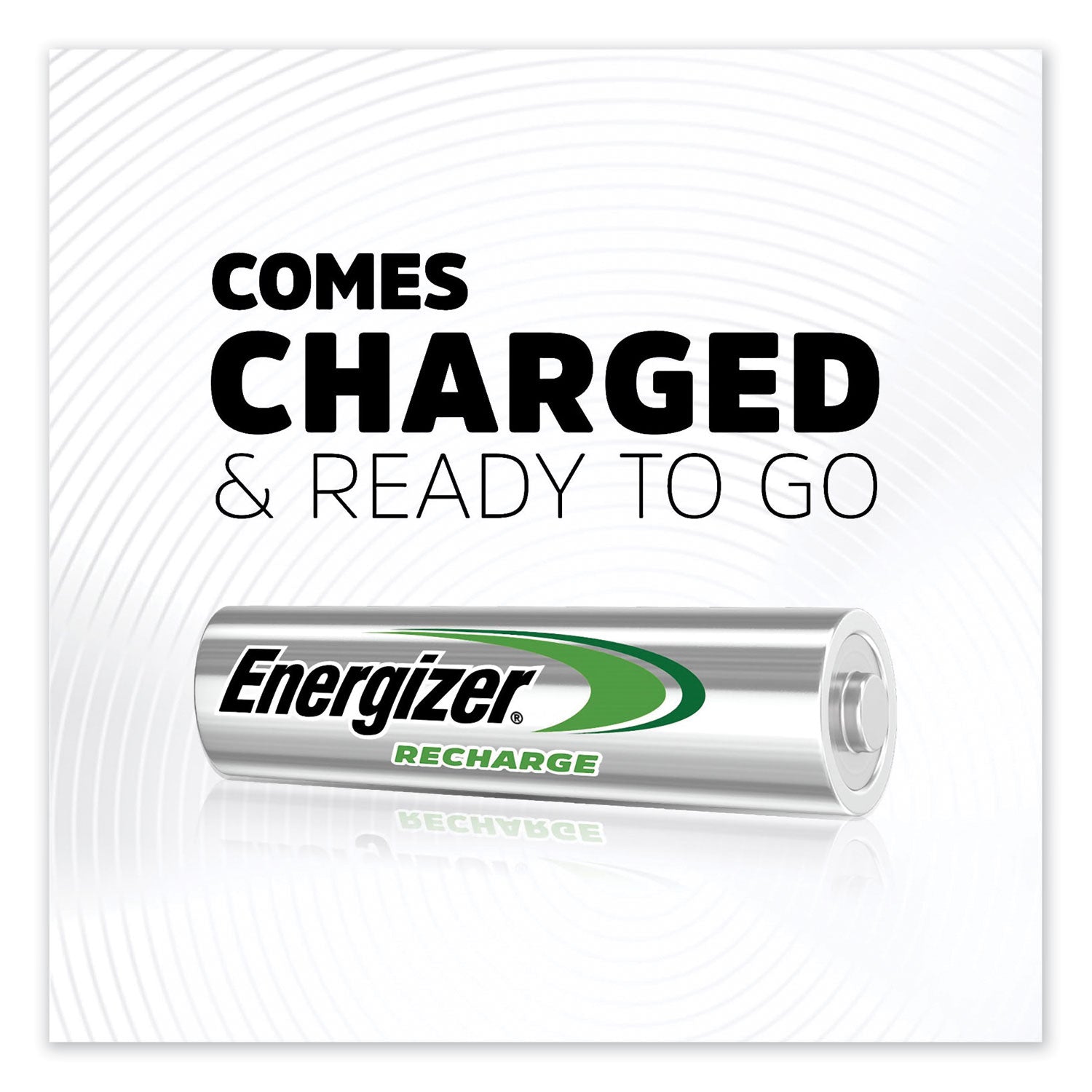 Energizer NiMH Rechargeable AA Batteries, 1.2 V, 8/Pack (NH15BP8)