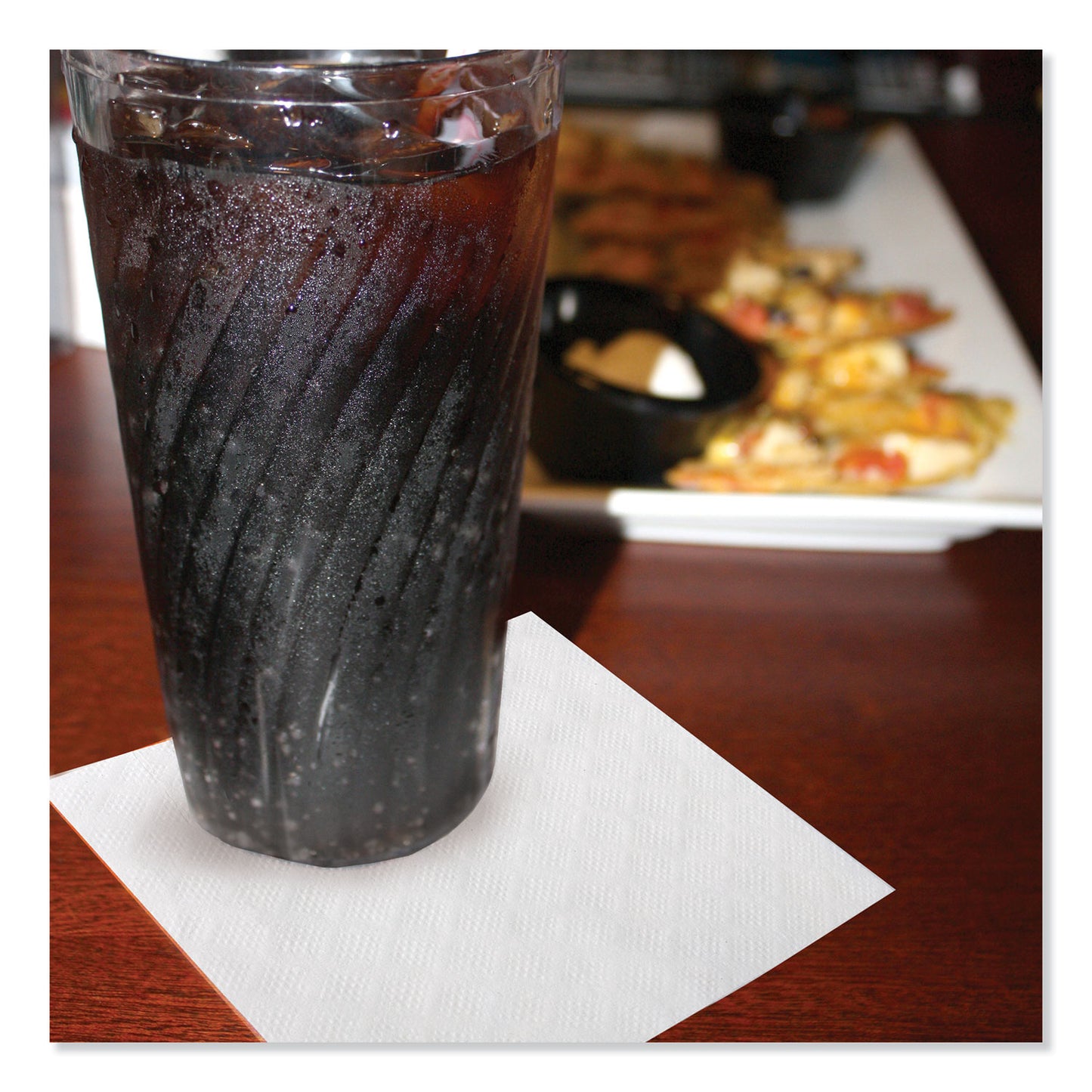 Tork Universal Beverage Napkin, 1-Ply,9.13 x 9.13, 1/4 Fold, Poly-Pack, White, 4000/Carton (B1141A)