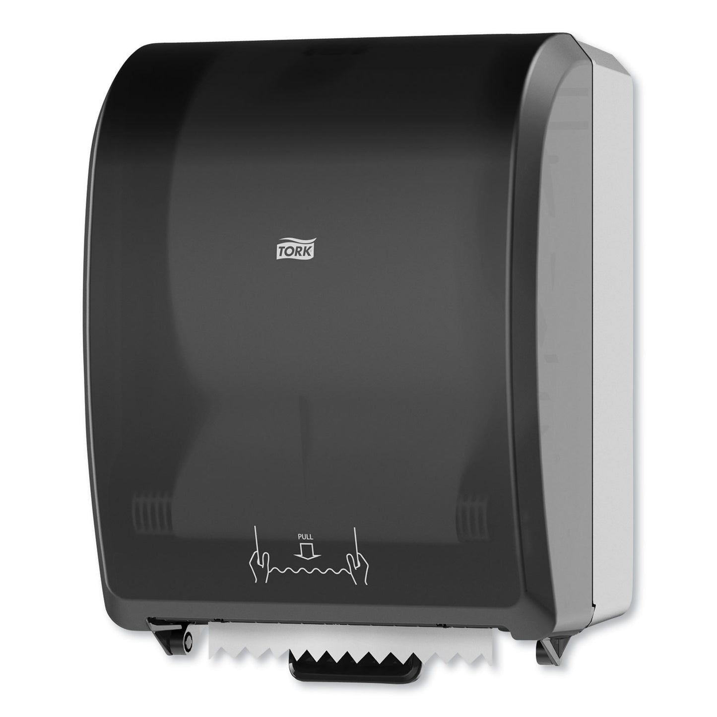 Tork Mechanical Hand Towel Roll Dispenser, H71 System, 12.32 x 9.32 x 15.95, Black (772728)