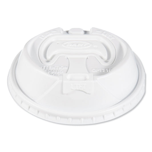 Dart Optima Reclosable Lids for Hot Paper Cups, Fits 10 oz to 24 oz Cups, White, 1,000/Carton (OPT316)