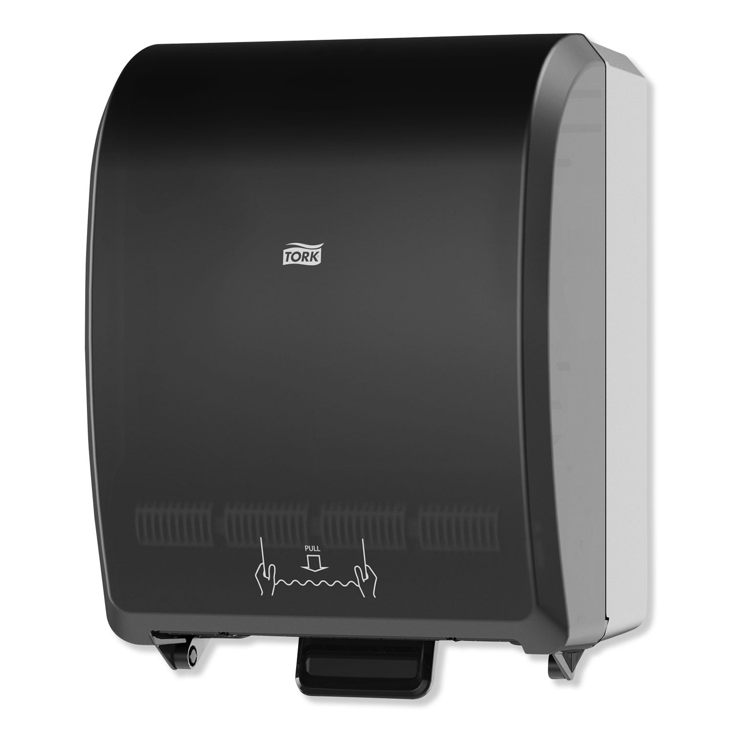 Tork Mechanical Hand Towel Roll Dispenser, H71 System, 12.32 x 9.32 x 15.95, Black (772728)