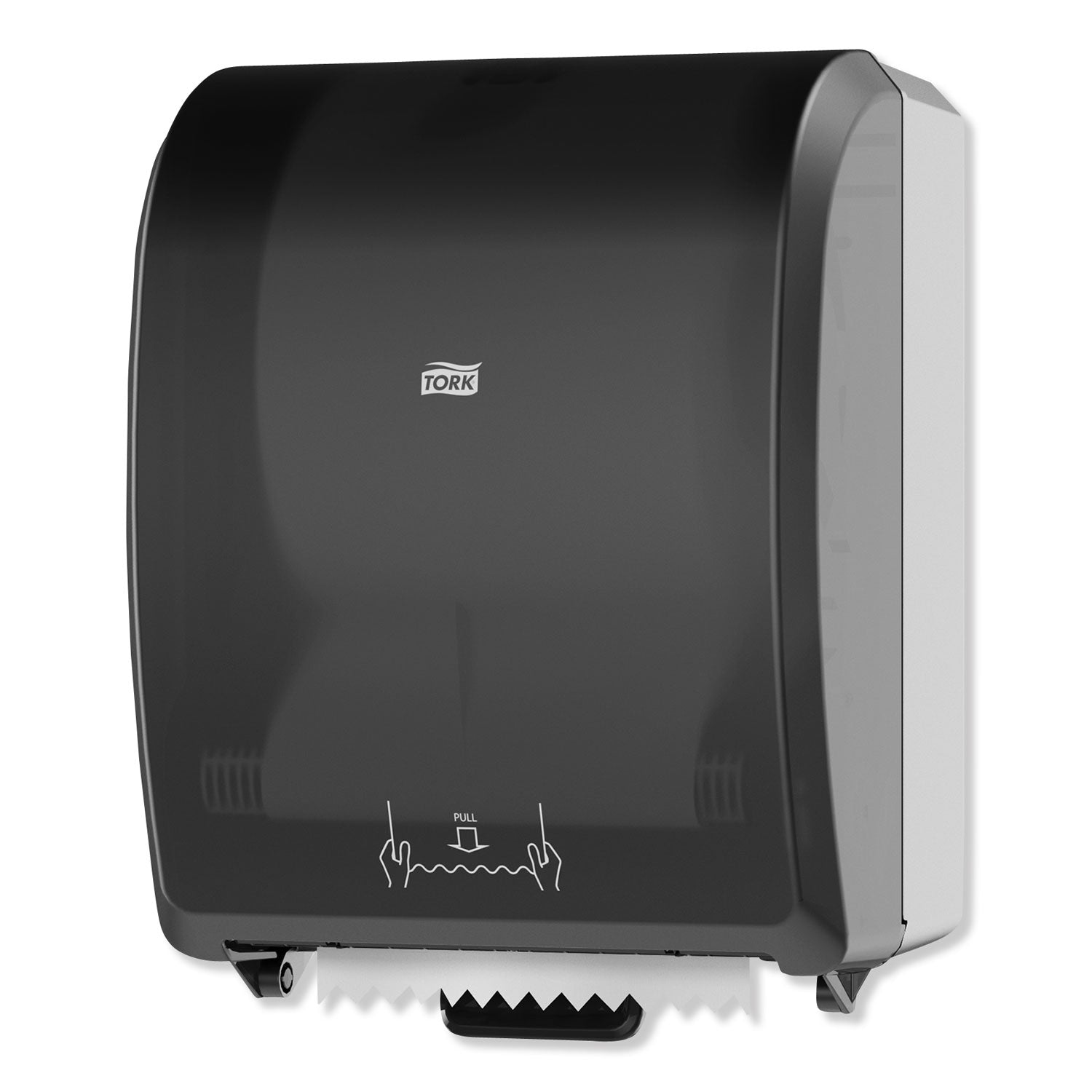 Tork Mechanical Hand Towel Roll Dispenser, H80 System, 12.32 x 9.32 x 15.95, Black (772828)