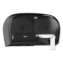 Tork High Capacity Bath Tissue Roll Dispenser for OptiCore, 16.62 x 5.25 x 9.93, Black (565528)