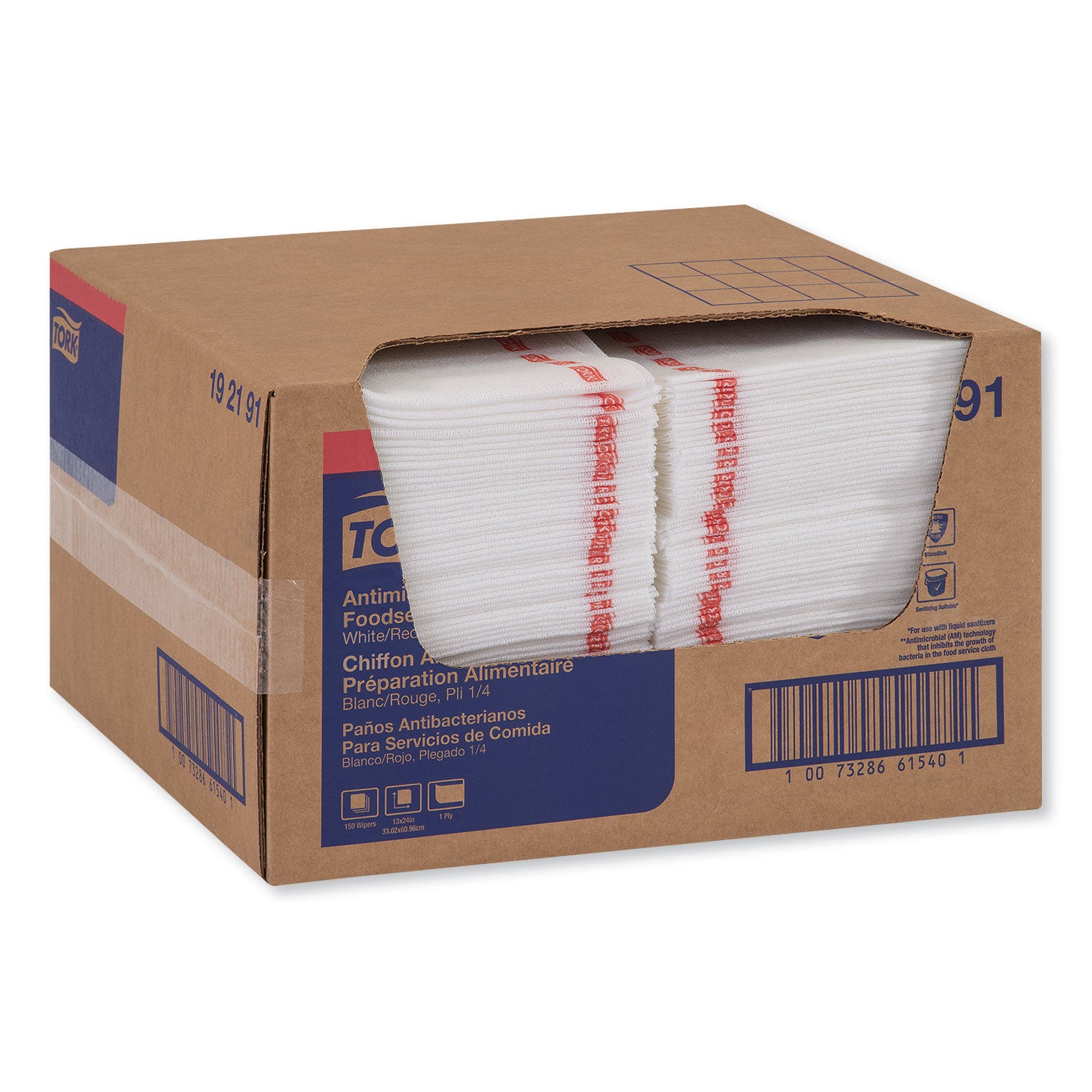 Tork Foodservice Cloth, 13 x 24, White, 150/Carton (192191)