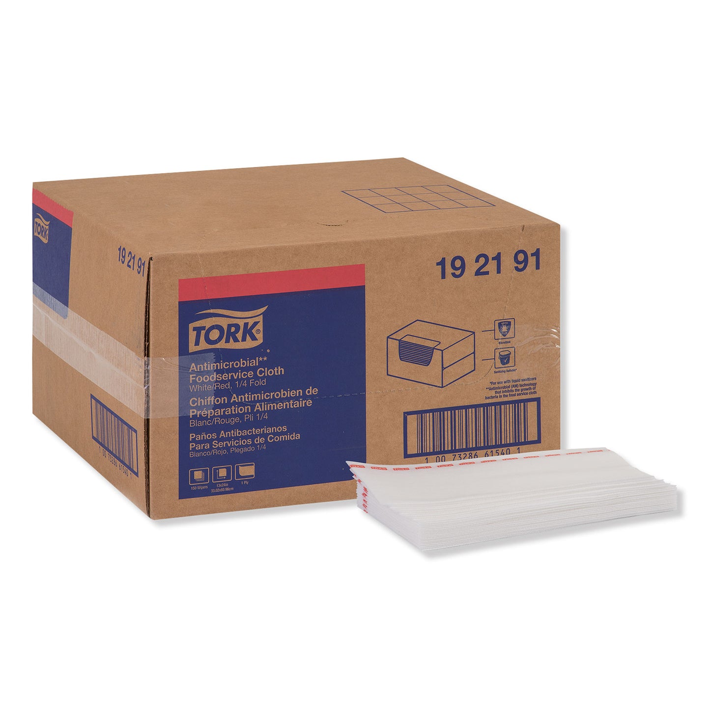 Tork Foodservice Cloth, 13 x 24, White, 150/Carton (192191)